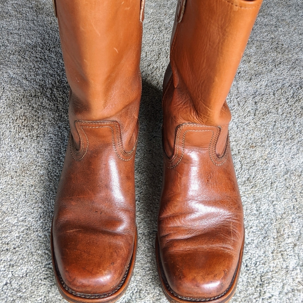 Vintage Style Unbranded Pull On Western Boots